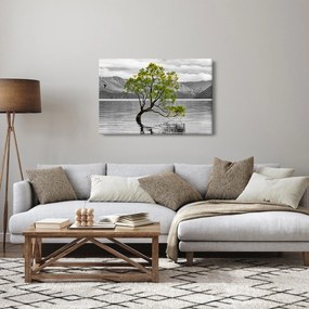 Fa képe a tó közepén (90x60 cm)