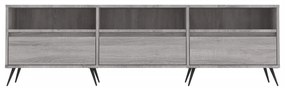 szürke sonoma színű szerelt fa TV-szekrény 150x30x44,5 cm