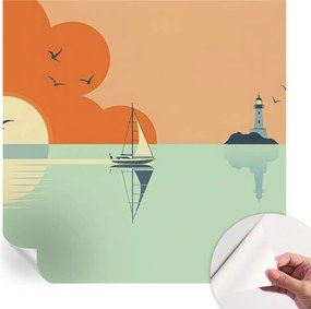 Öntapadós tapéta Divatos 3D fali ragasztóval Tengeri gyönyör 250x250 cm