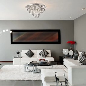 Toolight Szerszámlámpa, Crystal mennyezeti lámpa APP514-5C 5xE14, króm, OSW-00071