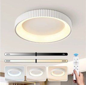 BRILAGI - LED Fényerőszabályozható mennyezeti lámpa FALCON MODERN LED/54W/230V 60 cm fehér + távirányító