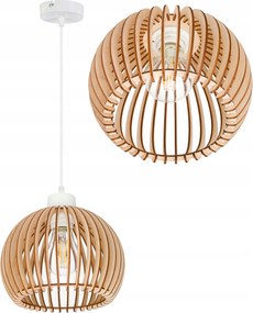 Függő lámpa túlnyúló mennyezeti csillár Loft lámpabúra gömb 36 Fa 1x e27