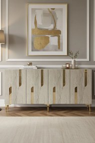 Nota 150 - White, Travertine, Gold