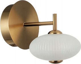 Italux Fali lámpa Nico, Arany, Led 5W, Fehér Ellipszis lámpabúra