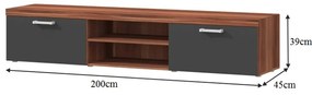 TV asztal / szekrény Cheris 8 (szilva) . 1001180