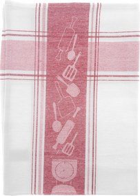 Konyhai törlőkendő 50x70 konyhai eszközök bordó