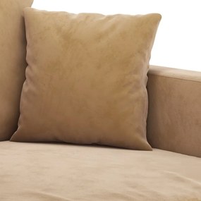 vidaXL kétszemélyes barna bársony kanapé 120 cm