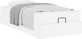 vidaXL Ágykeret matraccal matracmal 2 pcs Fehér PVC