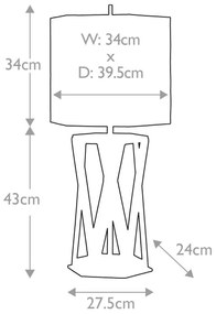 Elstead APOLLO-TL-WHT - Asztali lámpa APOLLO 1xE27/60W/230V arany/fehér