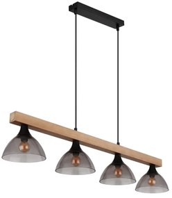 Globo 15544-4H - Csillár zsinóron LINDI 4xE14/15W/230V