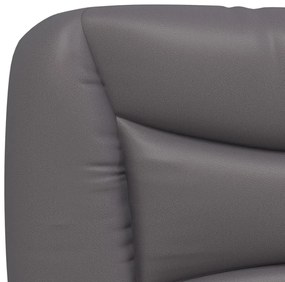 szürke műbőr ágykeret matrac nélkül Hvar 120 x 200 cm