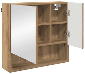 Fürdőszoba bútor szett 3 pcs kézműves tölgy 61 x 35 x 64 cm