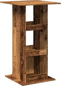 vidaXL antik fa színű szerelt fa bárasztal tárolóval 60 x 60 x 102 cm