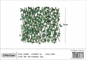 Zöld falikép levelekkel 70 cm lakberendezés