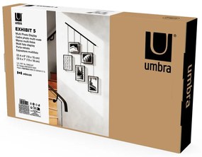 Fekete fém fali képkeret szett 5 db-os 79x43 cm Exhibit – Umbra