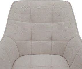 Design fotel, bézs/fekete, MARKEN