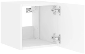 2 db fehér fali TV-szekrény LED-világítással 30,5x35x30 cm