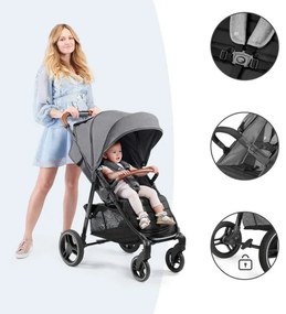 KINDERKRAFT - Babakocsi GRANDE PLUS szürke