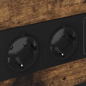 Éjjeliszekrény 2 pcs Füstölt tölgy 40 x 31 x 60 cm Faanyag