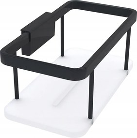 Nimco Kibo fekete zuhanypolc 20 cm szegélyléccel Ki-14015-B-90