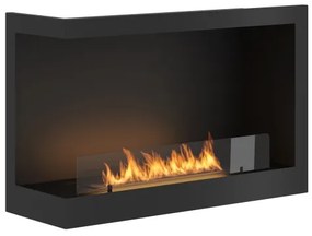 InFire - Sarok BIO kandalló 84x54 cm 3kW fekete