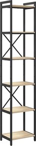 vidaXL Könyvespolc Sonoma tölgy 40 x 30 x 189,5 cm Faanyag