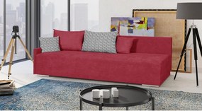 START Háromszemélyes kinyitható kanapé Piros