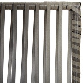 szürke 4 paneles polyrattan térelválasztó