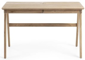 Jakes Natural íróasztal, 120 x 65 cm - Kave Home