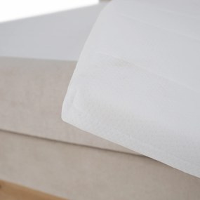 Elektromos állítható ágy, boxspring, bézs/artisan tölgy, 120x200, TIANA
