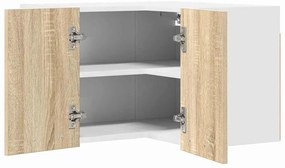 Függő szekrény Riga Sonoma tölgy és fehér 57 x 57 x 40 cm