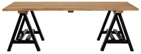 Natúr színű dohányzóasztal borovi fenyő asztallappal 80x140 cm Hampstead – Premier Housewares