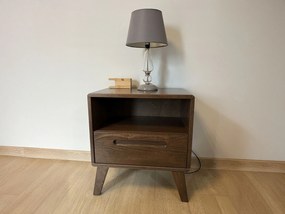 SU MONTY bükkfa éjjeliszekrény - dió