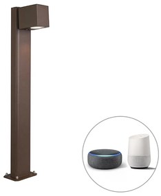 Okos kültéri állólámpa 65 cm rozsdabarna IP44 WiFi-vel, GU10 - Baleno