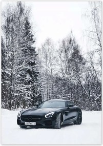 Poszterek 70x100 Fekete Mercedes Tél