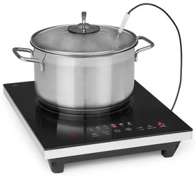 Klarstein Cook n Roll, indukciós főzőlap, 2000 W, 3 órás időzítő, 10 fokozat, fekete