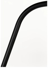 Fekete állólámpa textil búrával (magasság 220 cm) Martine – White Label