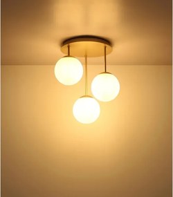 Globo 47441-3CH - Felületre szerelhető csillár HARMON 3xE14/25W/230V sárgaréz