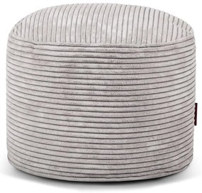 Világosszürke kordbársony babzsákfotel Mini – SLOWDOWN