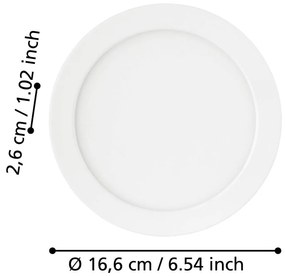 Szürke LED süllyesztett mennyezeti lámpa FUEVA 5 – EGLO