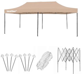 Összecsukható kerti pavilon 3x6 m