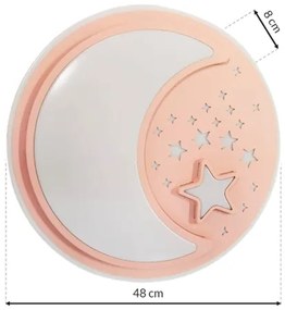 LED Gyermek dimmelhető mennyezeti lámpa NOTTE LED/40W/230V + távirányítás