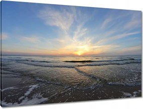 Vászonkép 90x60 Naplemente a tengerparton