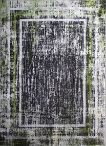 Szőnyeg 200x290 Szürke Retro Fényes Kivágott 2x3