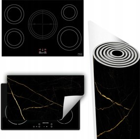 Vinil Tűzhelyvédő Szőnyeg Asztallap 90x52 fekete márvány