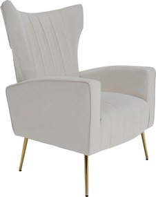 Relaxfotel, bézs Velvet szövet, BARET