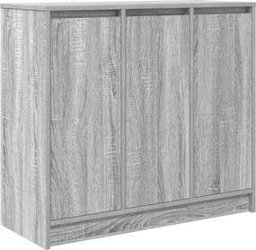 vidaXL szürke sonoma színű szerelt fa tálalószekrény 85x34x76 cm