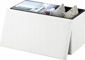 Esituro kárpitozott puff (woltu) fehér