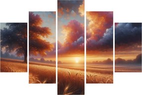 Kép – Naplemente a mezőn (150x105 cm)