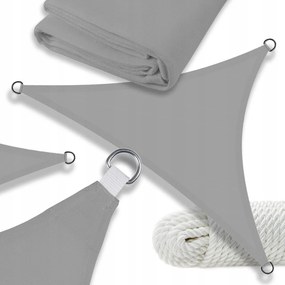 Kerti Napvitorla Háromszög Univerzális 4x4x4m Szürke